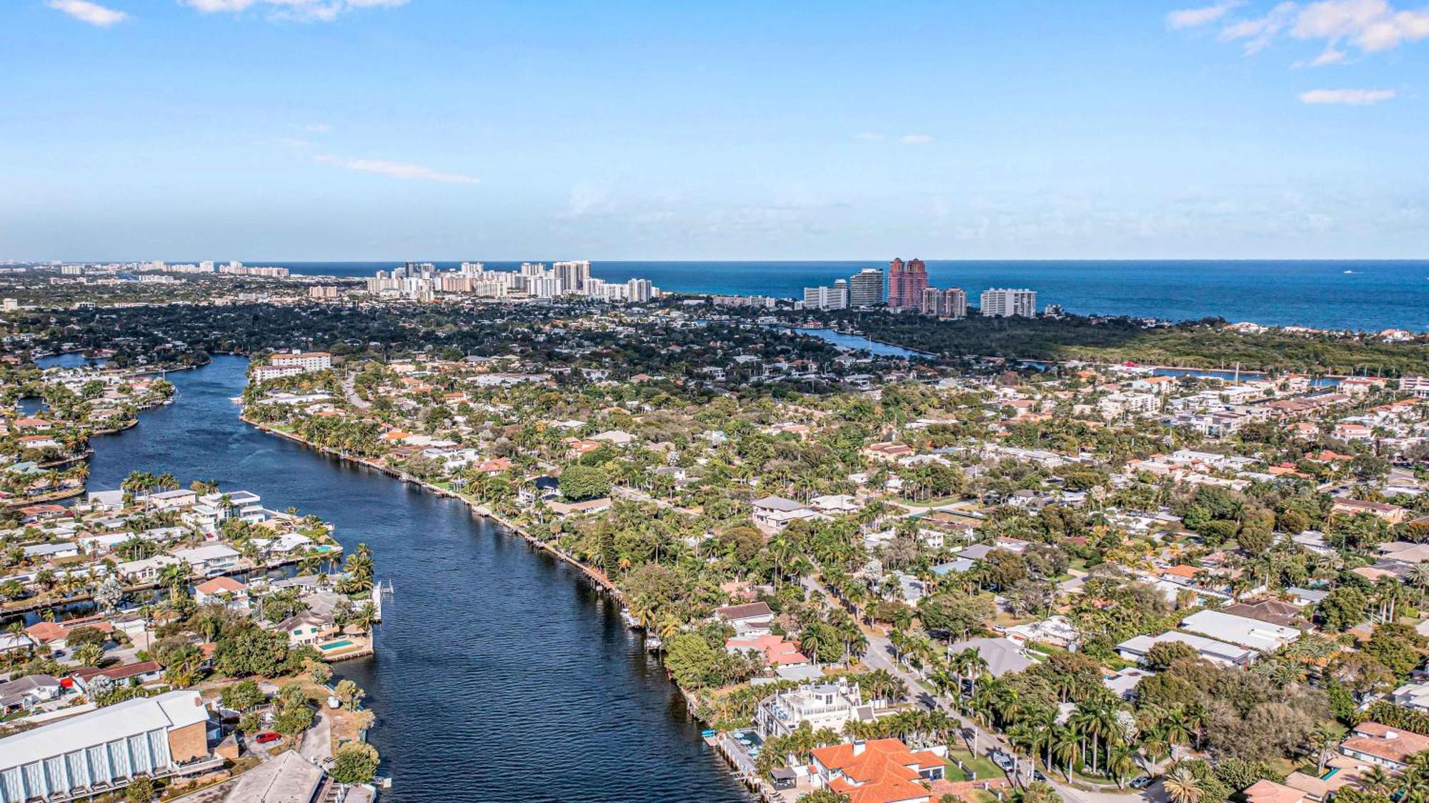 The Modern Castle Canal View Access Rooftop Living Greenhouse Vlllas Fort Lauderdale Exteriör bild